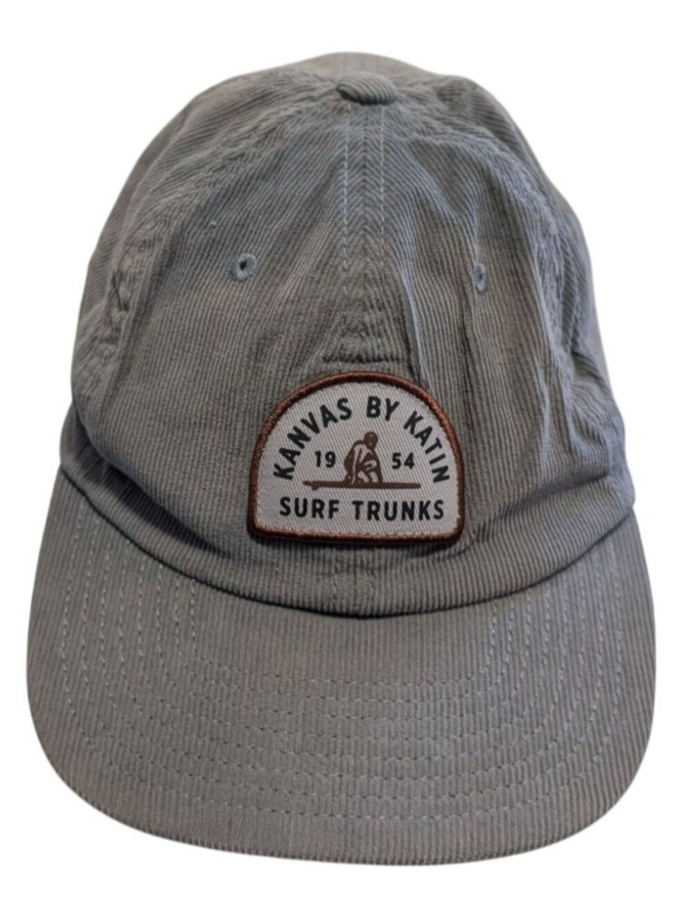 Katin USA Kanvas By Katin Corduroy Snapback Hat Grey Surf Trunks 5 Panel Cap